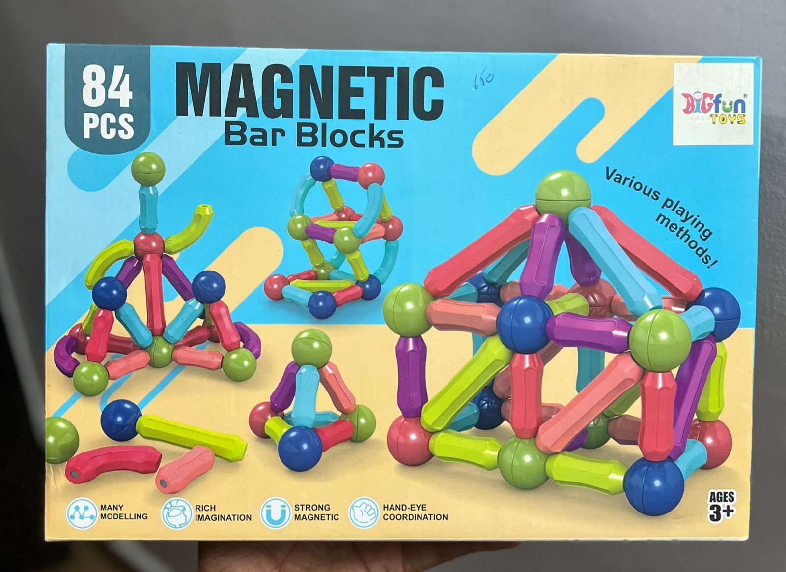 Magnetic blocks 84 pieces