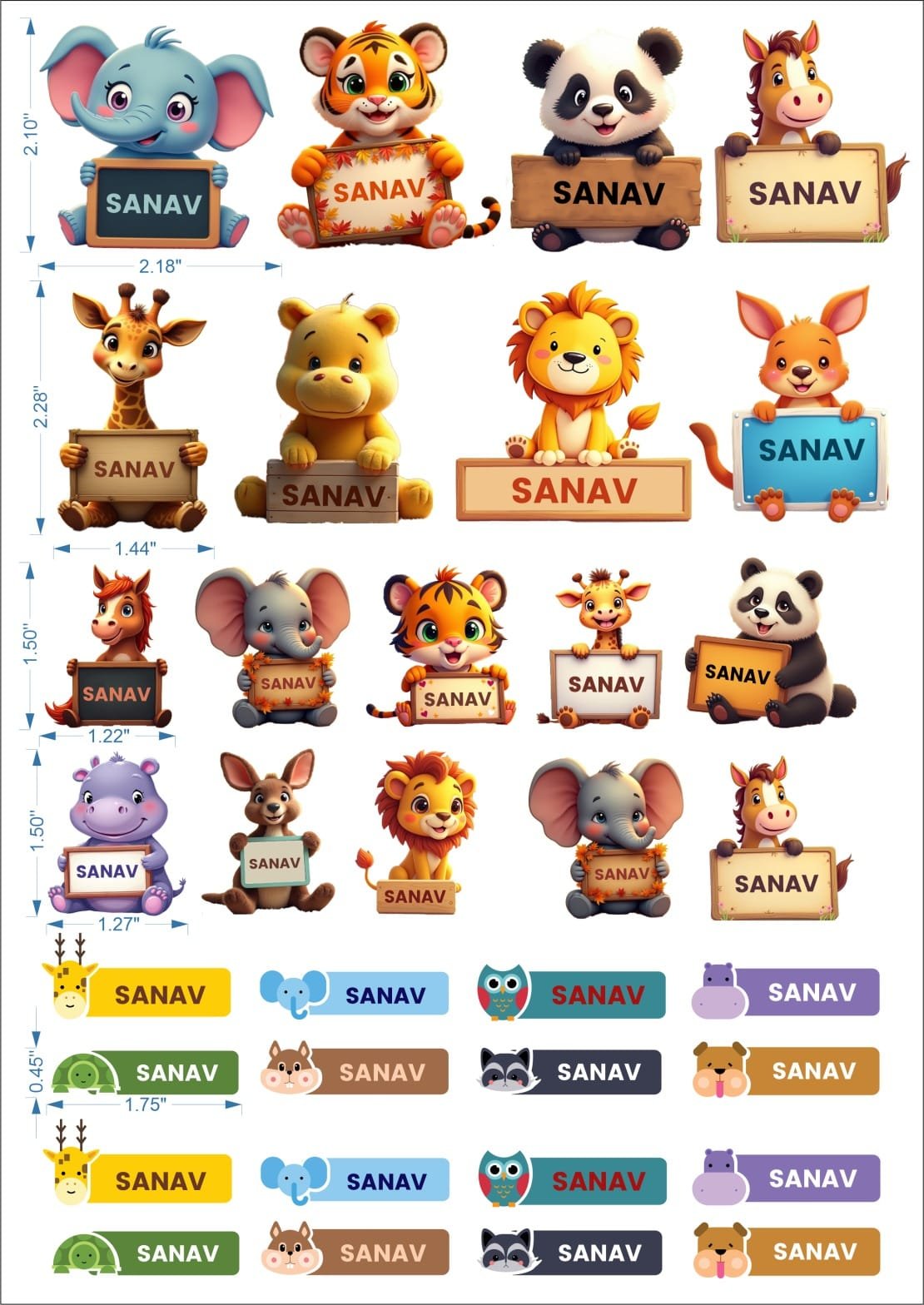 Kids Sticker Sheet