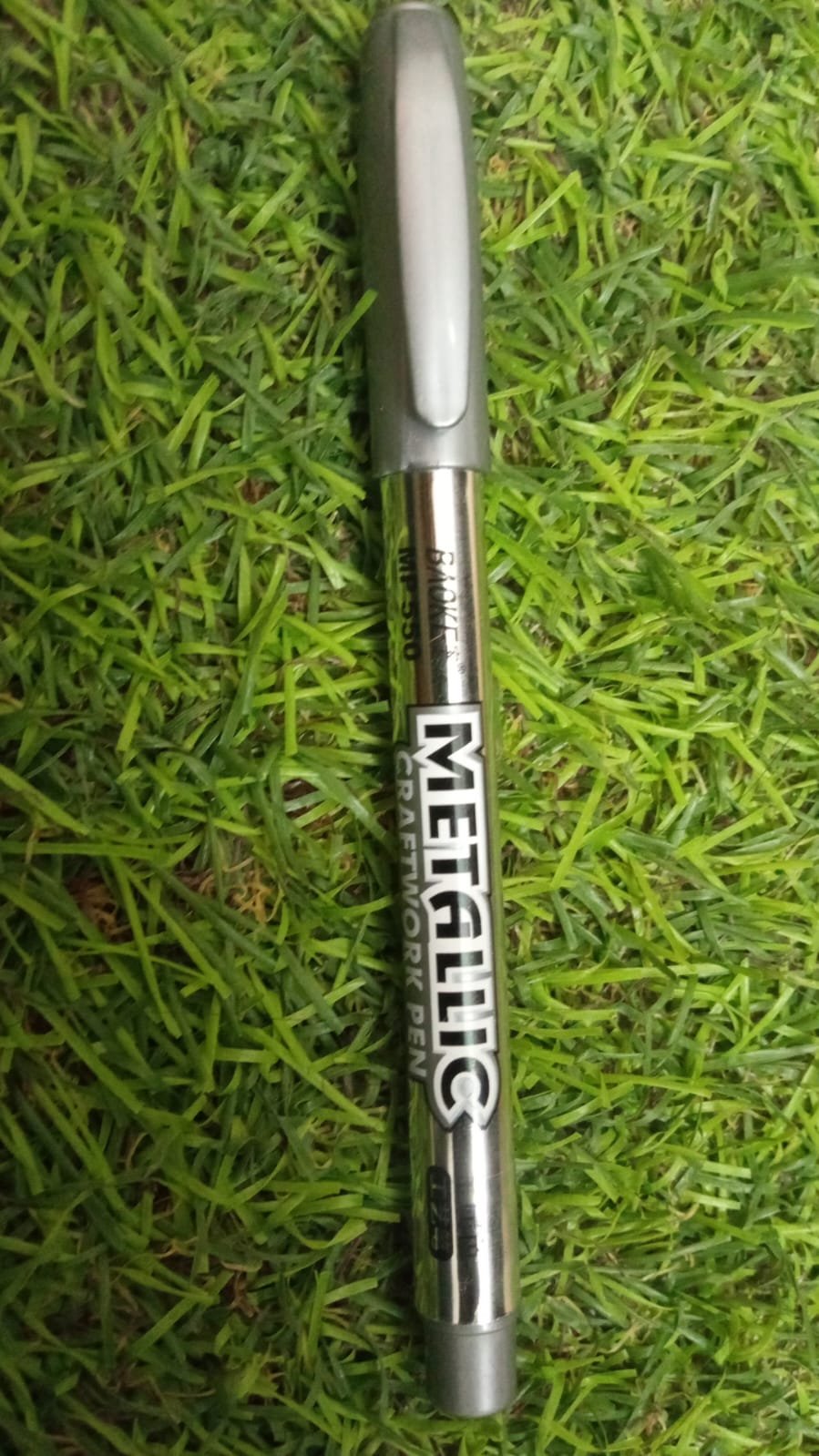 BROKE METALLIC CRAFTWORK PEN  (MOQ 6 PCS)