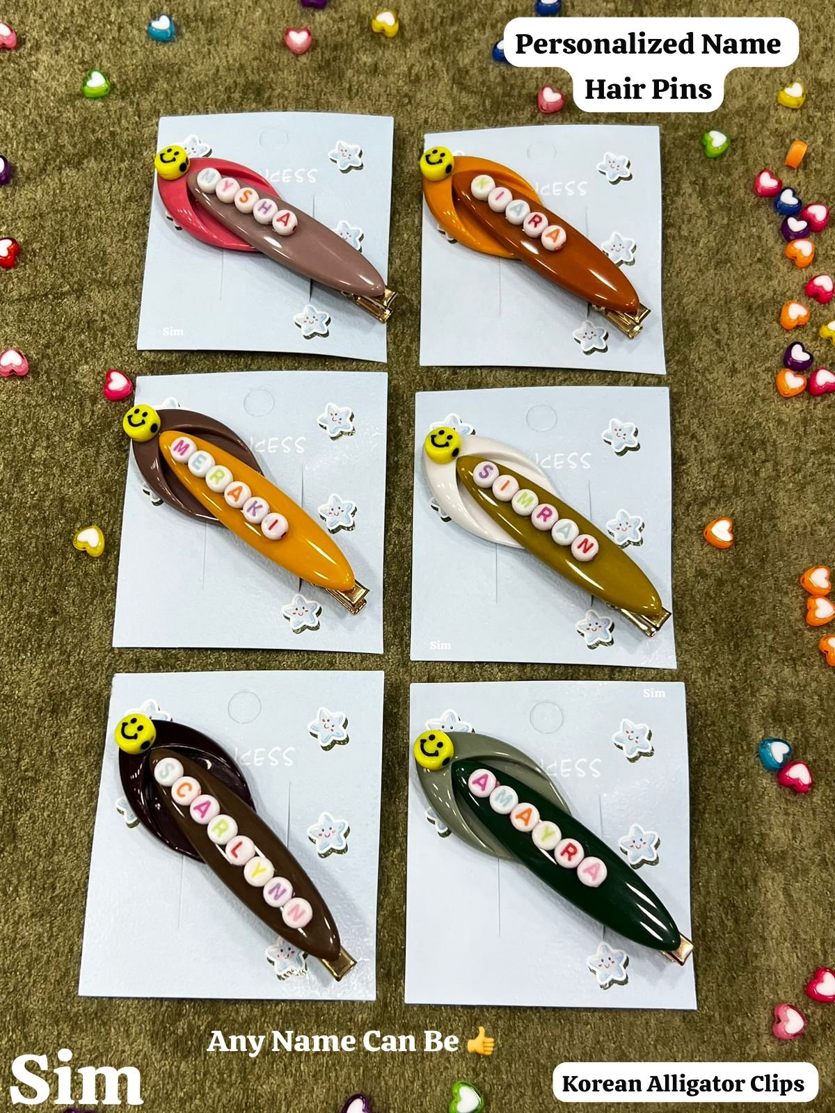 PERSONALIZED CHILDREN’S HAIR PINS ????