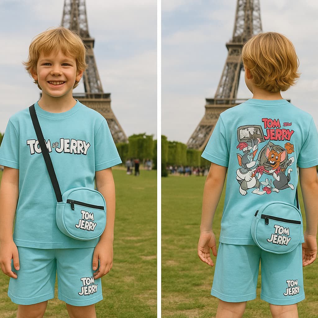 TOM & JERRY CORD SETS WITH BAG