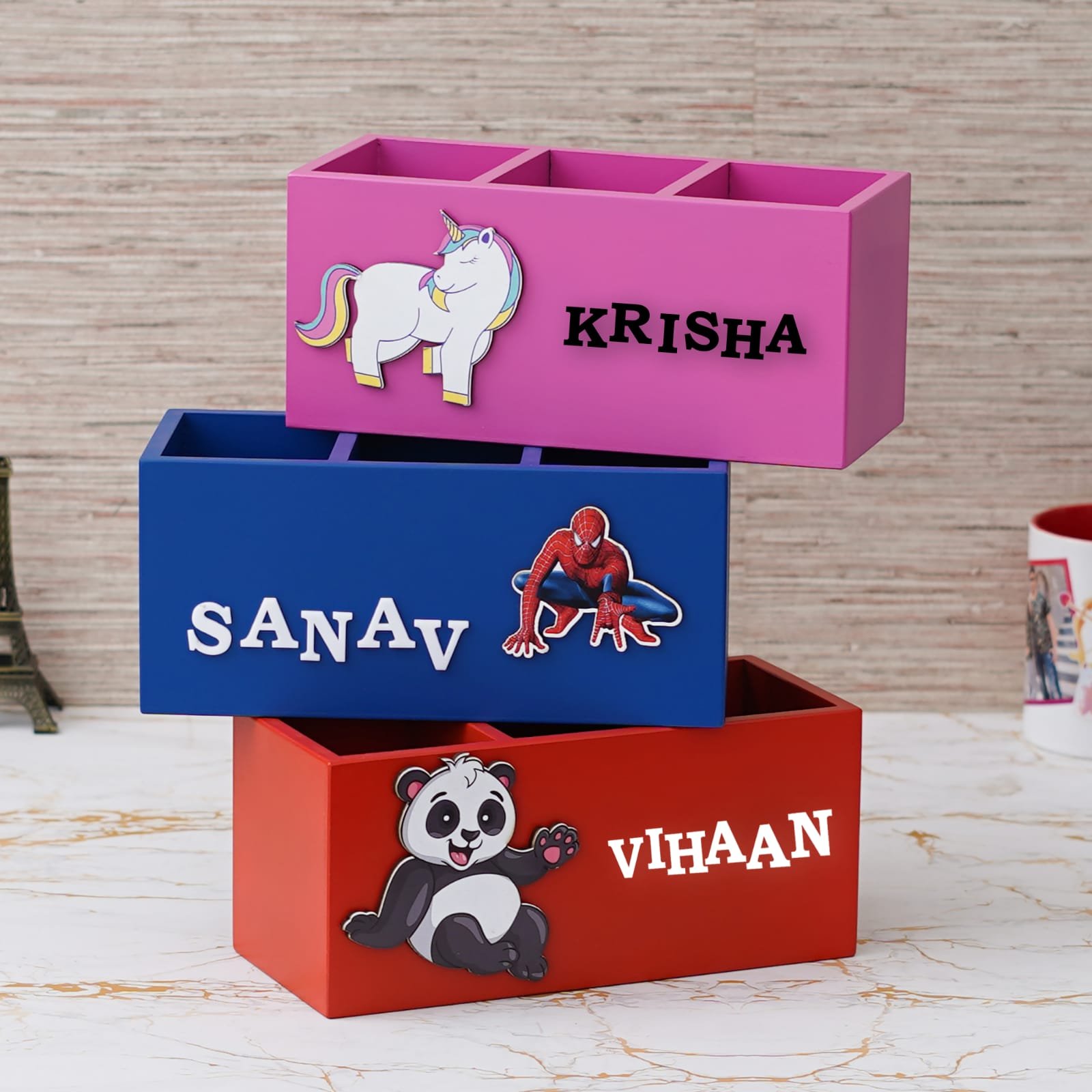 Personalised Kids Pen Stand