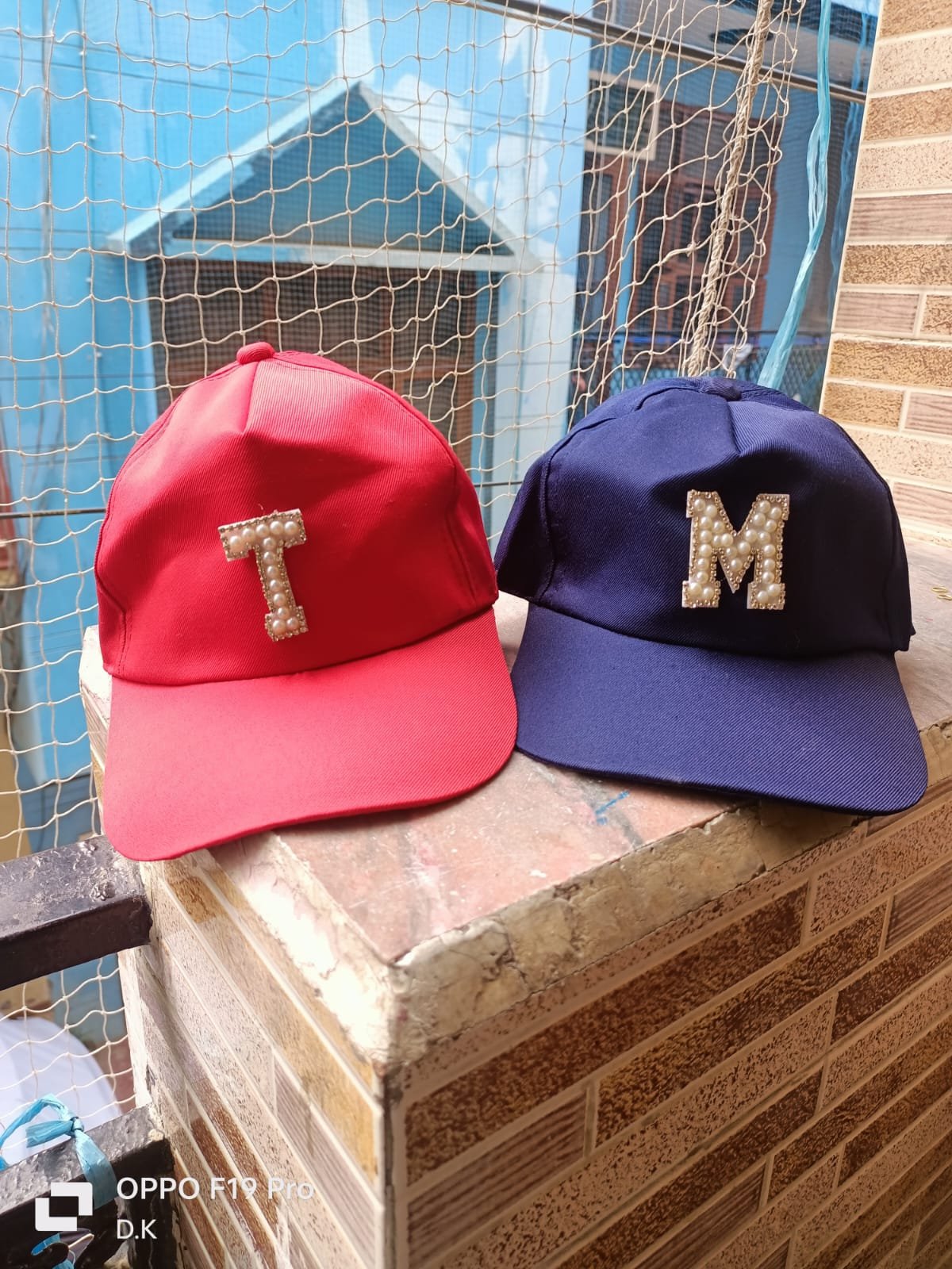 Personalized Rhinestone Initial Cap 