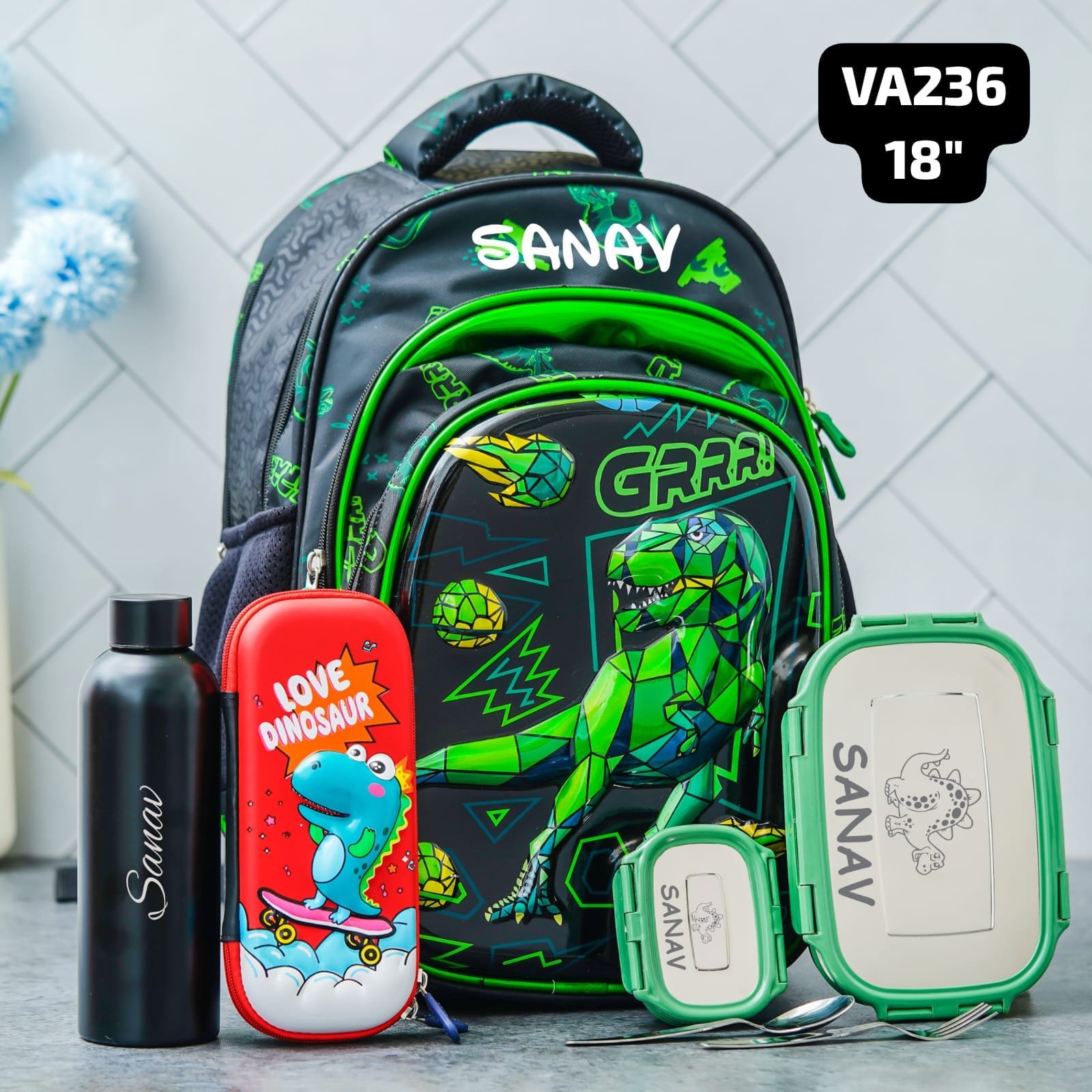 personalised Dino kids hamper