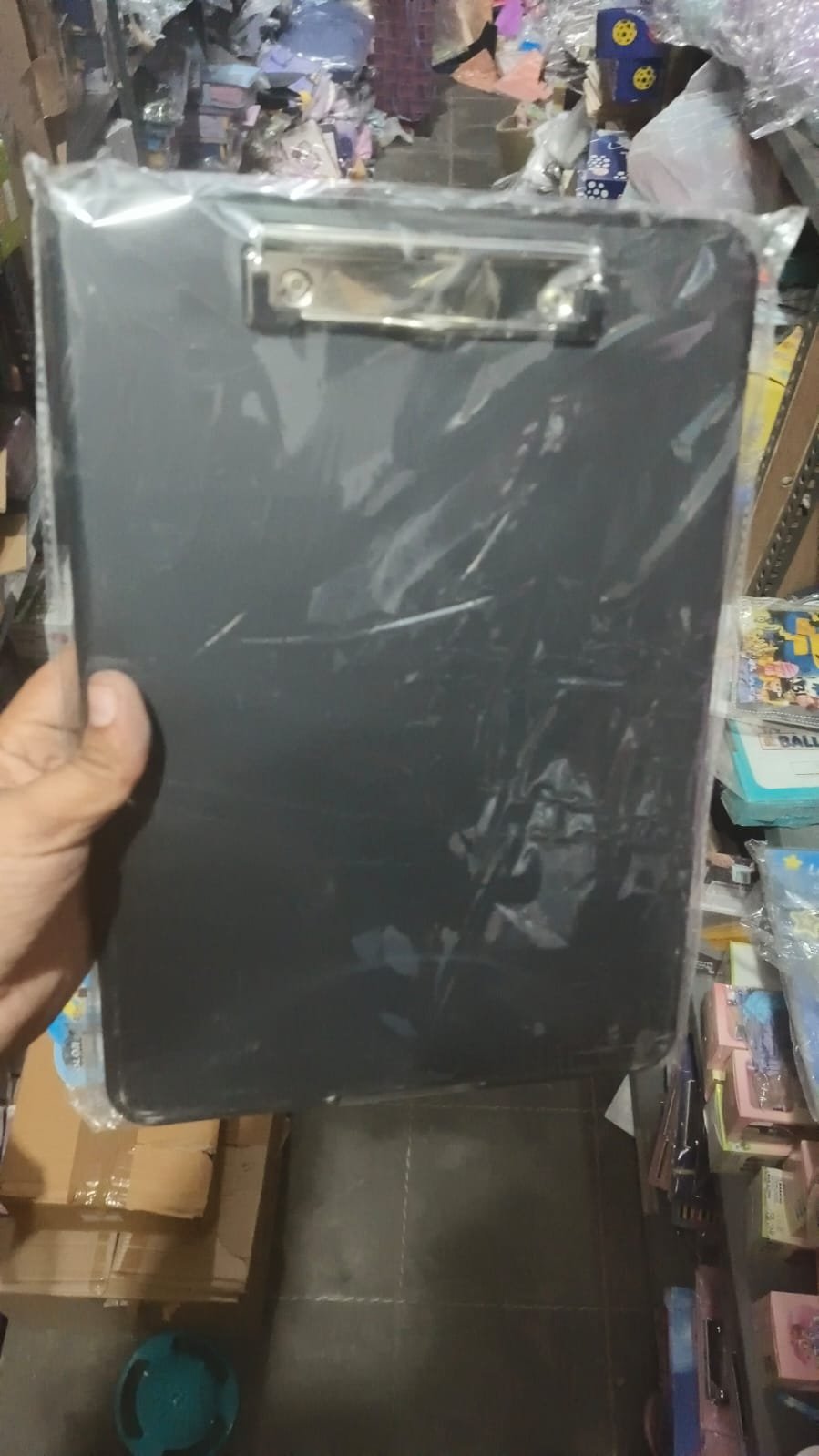 Exam board with storage