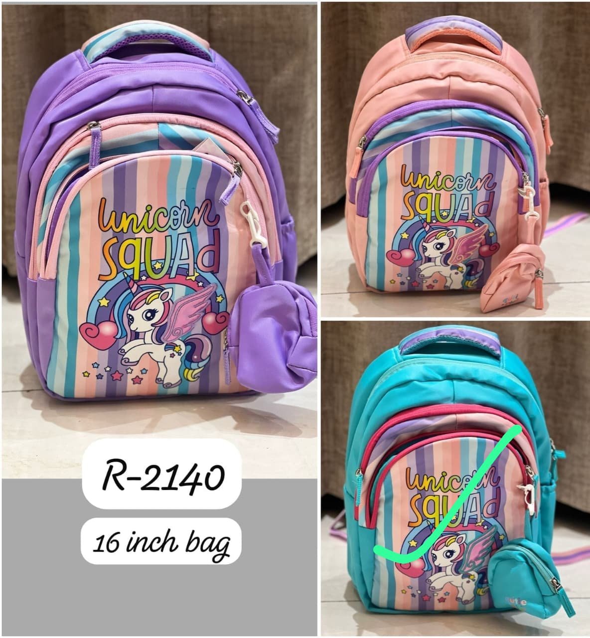 Unicorn bag with Pouch