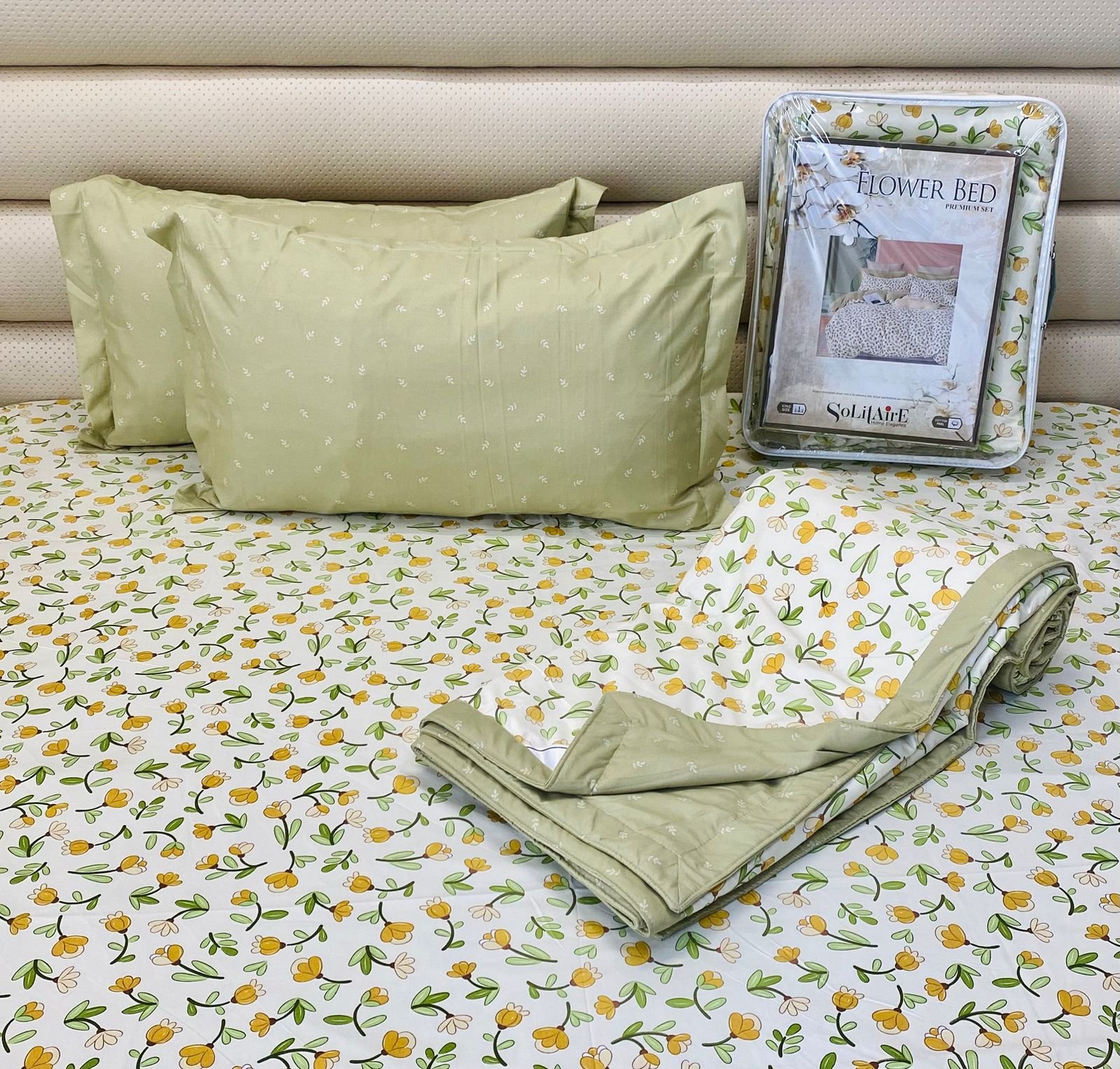 Flower bed king sized Dohar set 