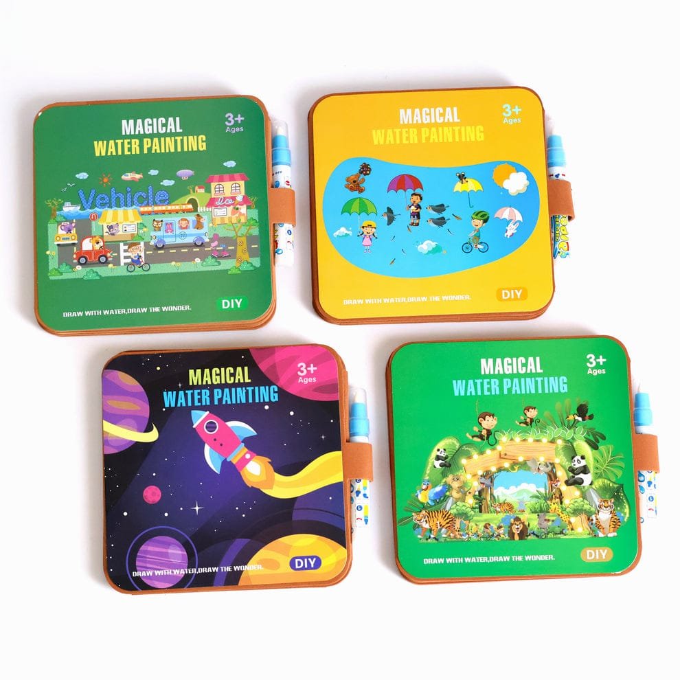 Creative Water Painting & Sticker Doodle Book