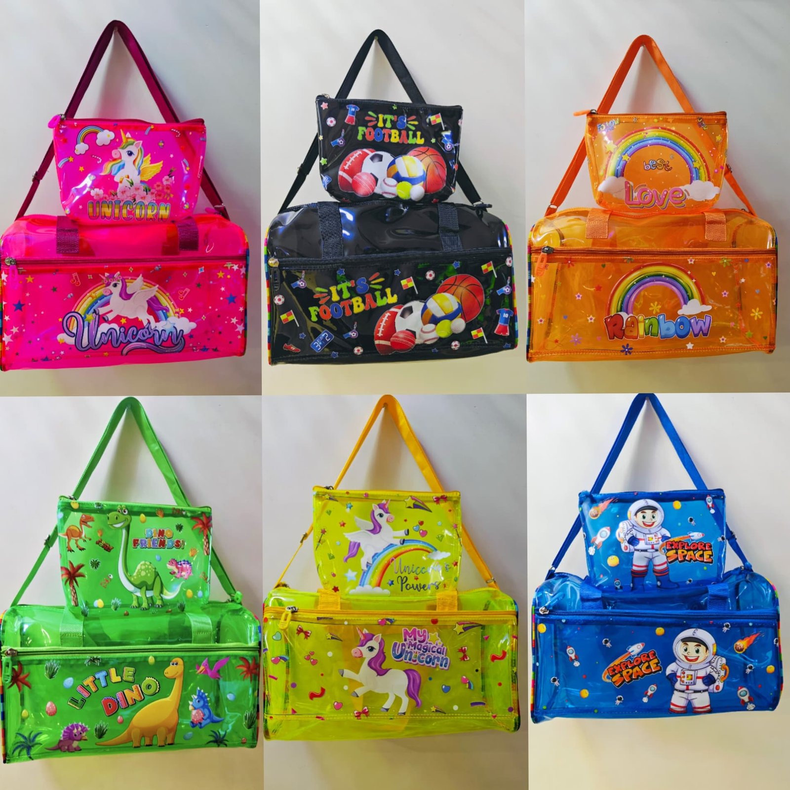 Swimming bag with pouch