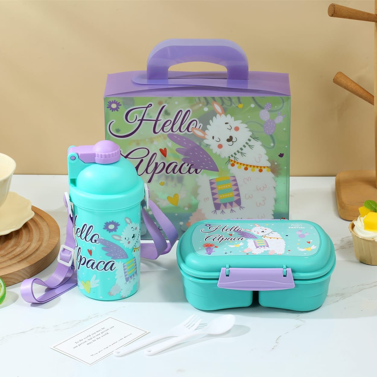 Sipper and lunch box combo gift pack