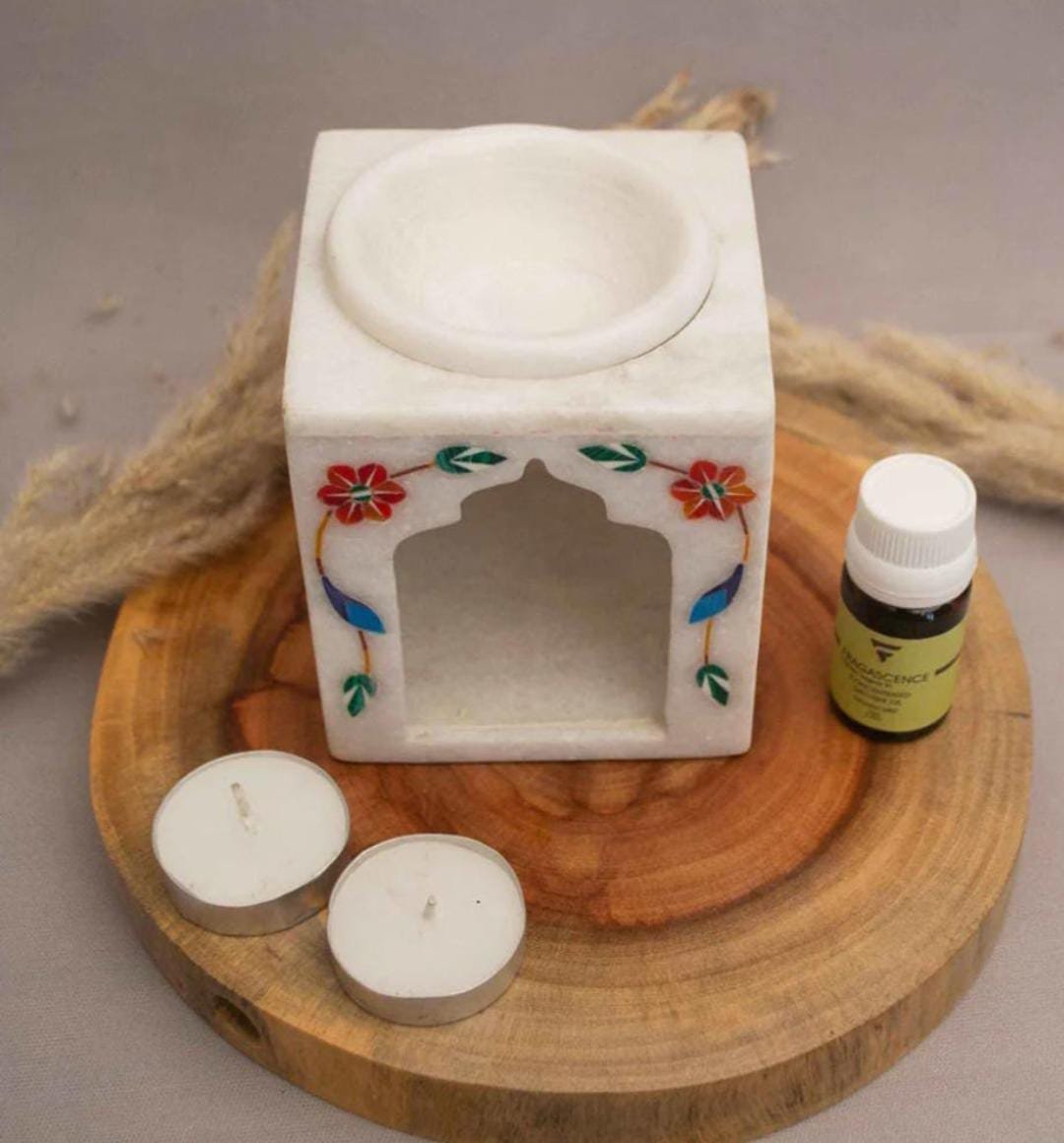 Marble oil burner or diffuser