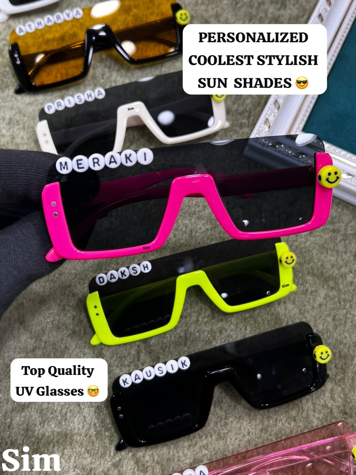 KID’S PERSONALIZED UNISEX VINTAGE SUN GLASSES ???? 