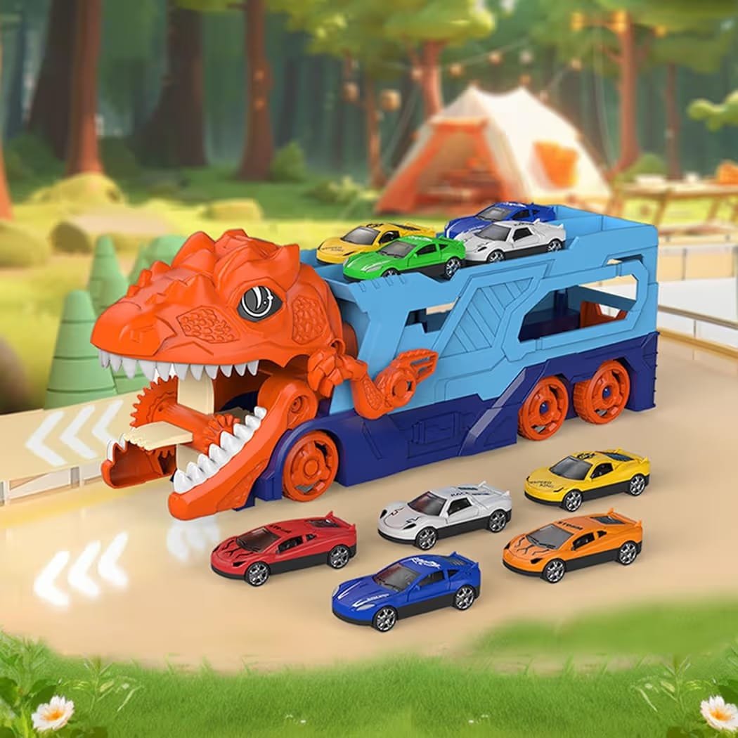Dinosaur Transporter Truck Novelty Electric Light and Sound
