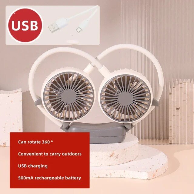 Rotatable Hand-Free Neck Fan