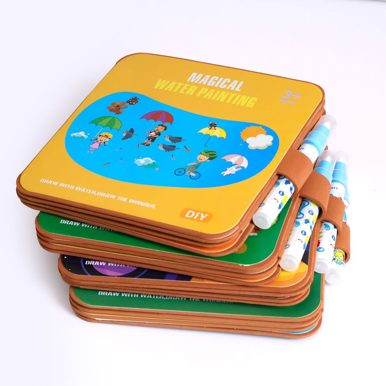 Creative Water Painting & Sticker Doodle Book