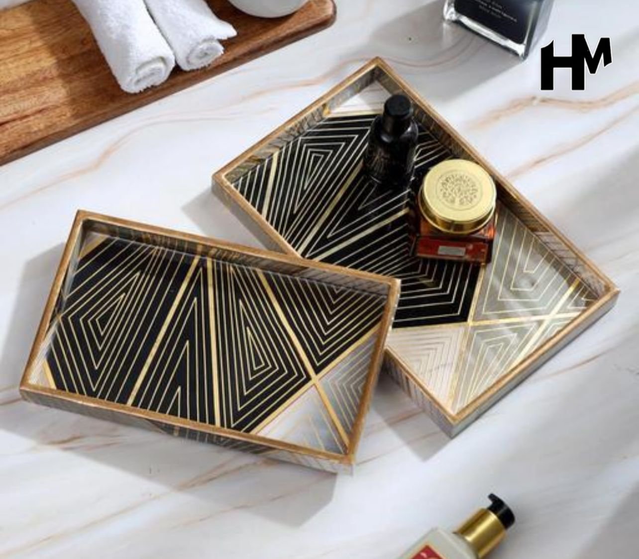 wooden MDF rectangle Trays