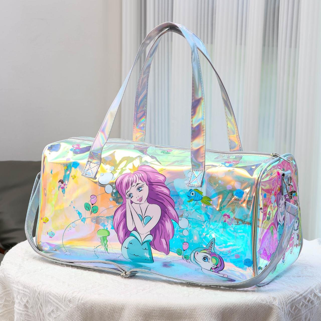 HOLOGRAPHIC DUFFLE BAGS