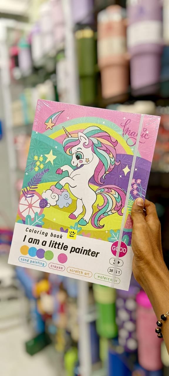 COLORING BOOK AND SCRATCH BOOK IN ONE