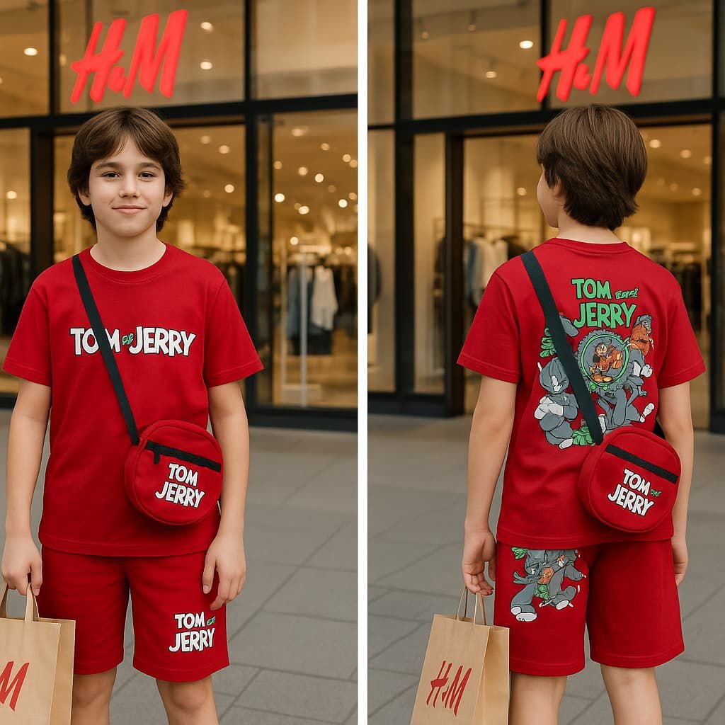 TOM & JERRY CORD SETS WITH BAG