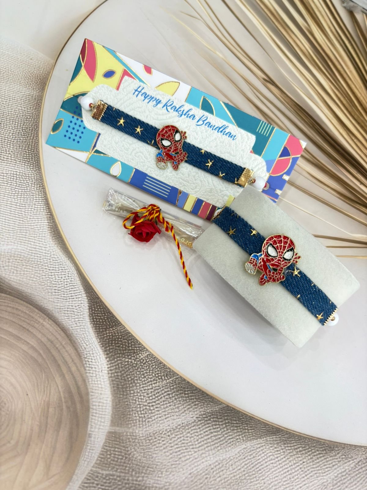 Denim Band Rakhi for Spider-Man lovers MOQ-2