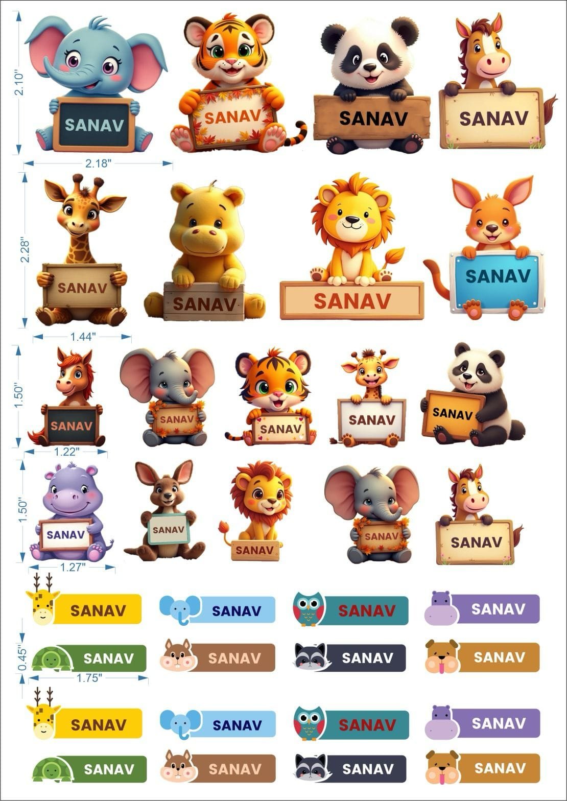 Kids Sticker Sheet