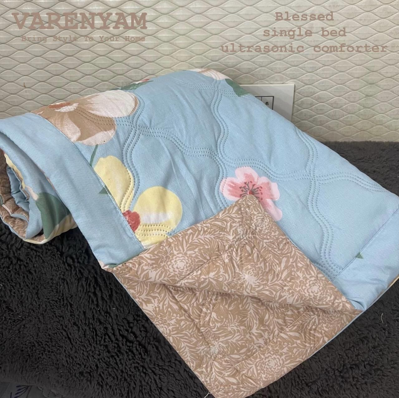 Premium SINGLE Bed Ultrasonic AC Comforters 