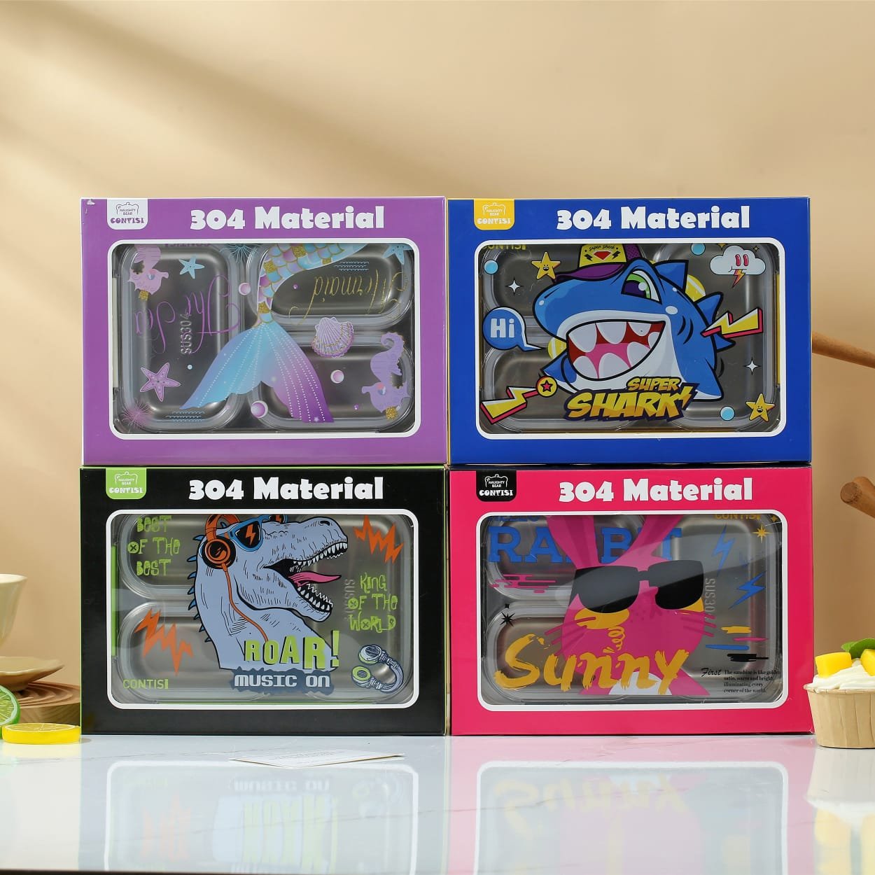  lunch boxes Insulated steel 