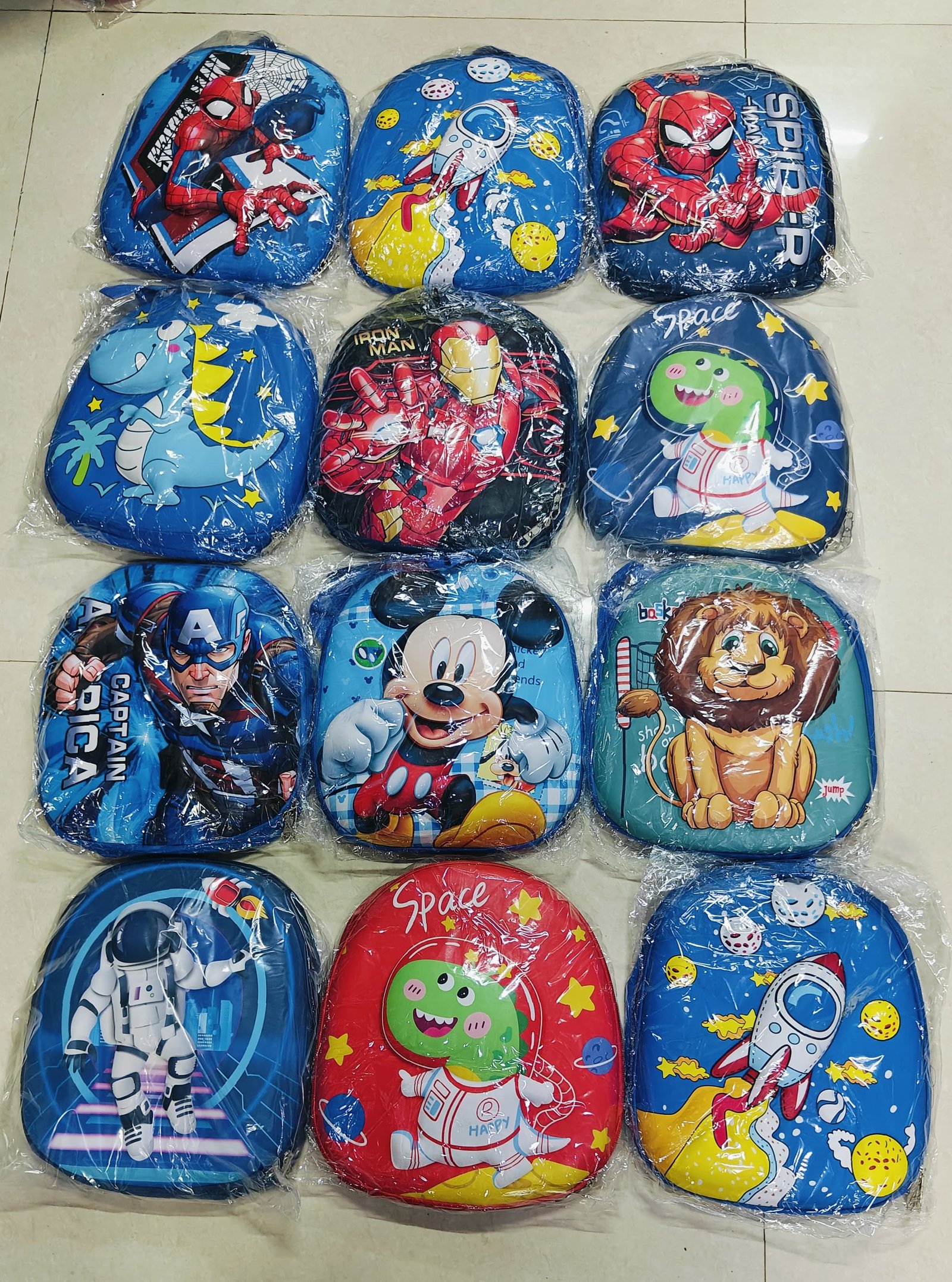 EVA 3D Kids backpack  ( moq 12)