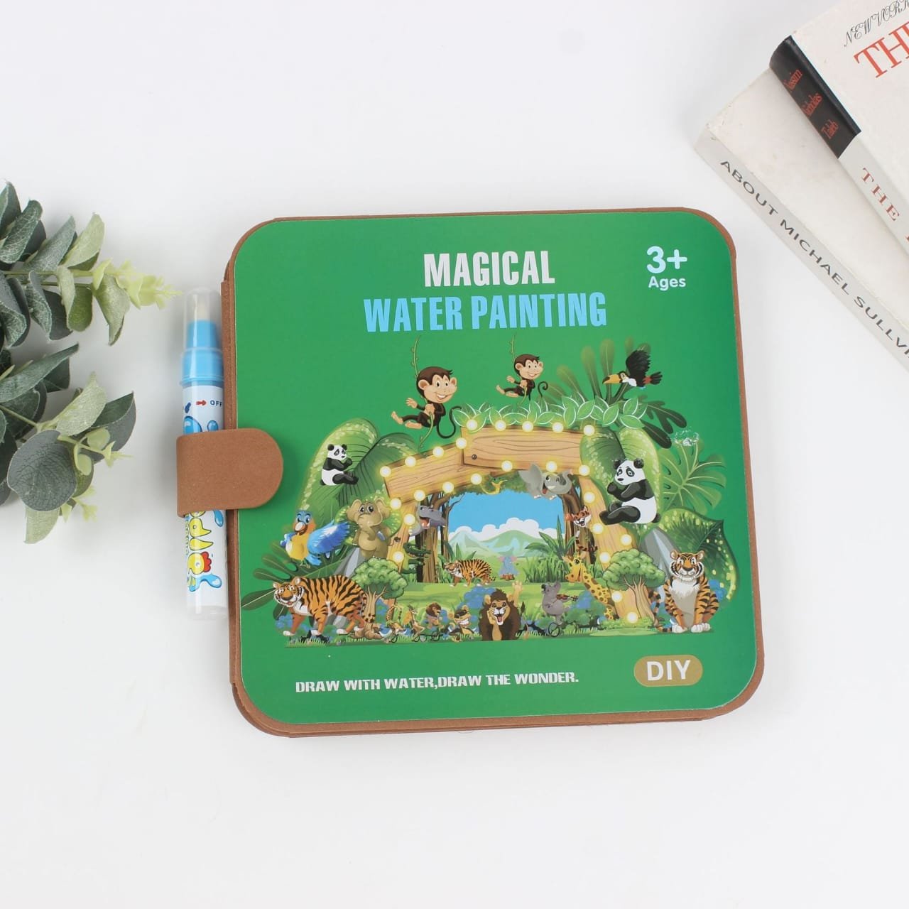 Creative Water Painting & Sticker Doodle Book