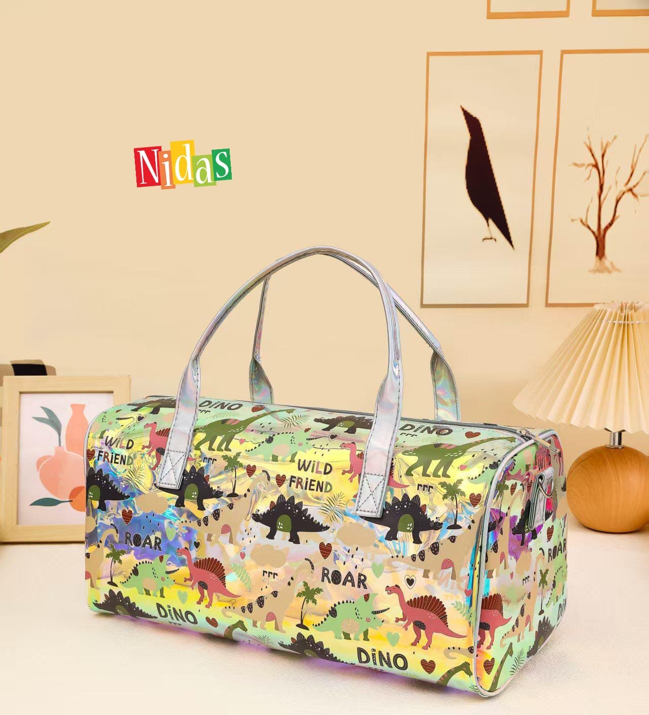 Holographic kids duffle bag 