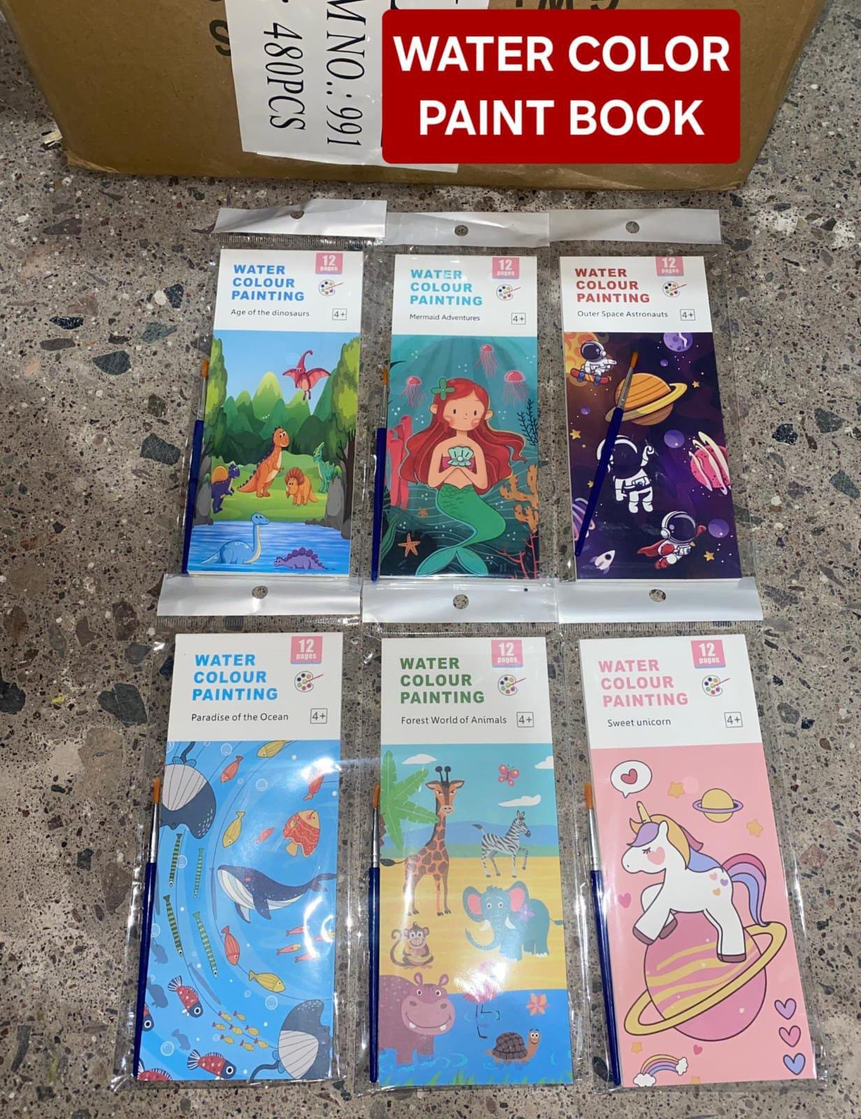 Watercolor Painting Watercolor book 12 pages ( Moq 12 pcs)