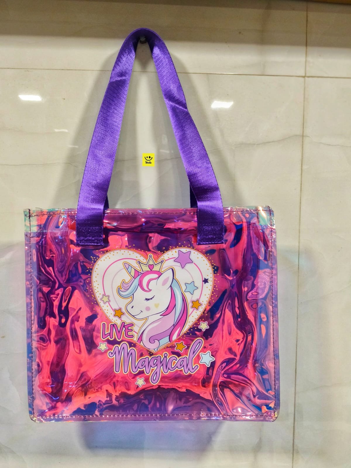 New holographic totes or handy bags with zip