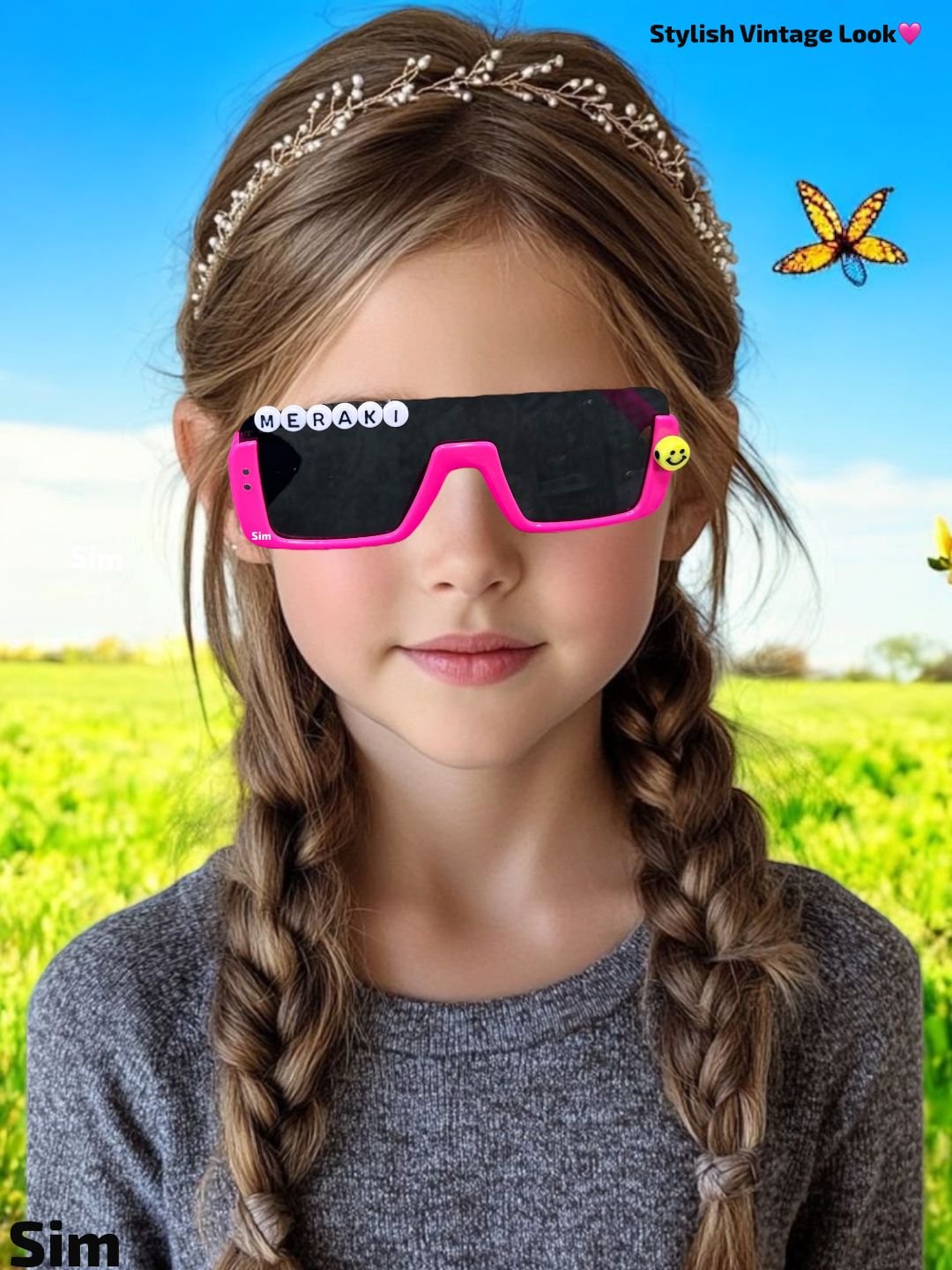KID’S PERSONALIZED UNISEX VINTAGE SUN GLASSES ???? 