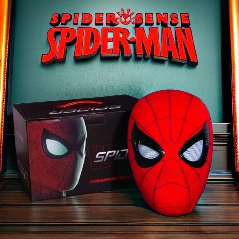 Spiderman head mask movable eyes