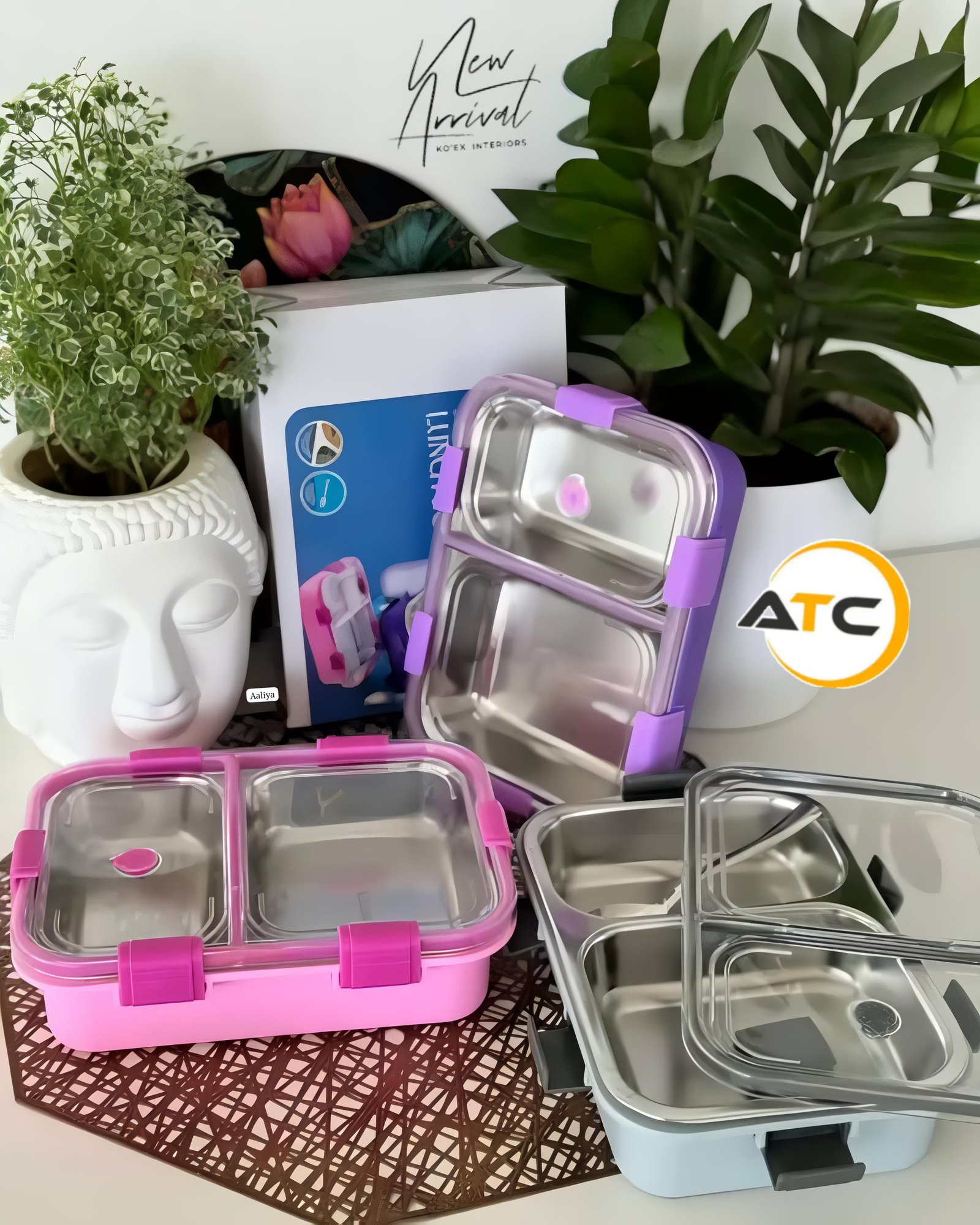 2 Partitions Leak Proof Lunch Box