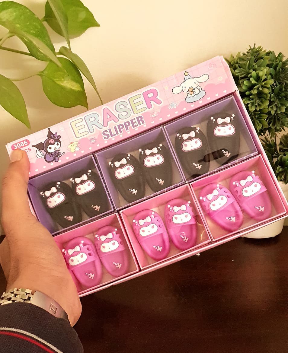 Kuromi Slippers Eraser 